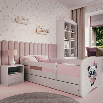 Babydreams | jednolůžko 180x80 | bílá | panda