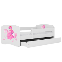 Babydreams | jednolůžko 180x80 | bílá | princezna a kůň