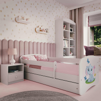 Babydreams | jednolůžko 180x80 | bílá | slon