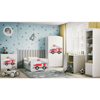 Babydreams | komoda | bílá | hasičské auto