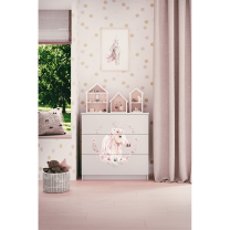 Babydreams | komoda | bílá | kůň