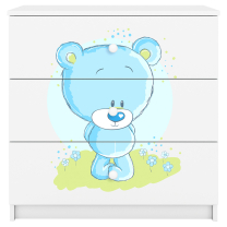 Babydreams | komoda | bílá | medvídek