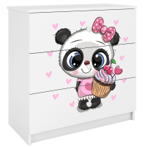 Babydreams | komoda | bílá | panda