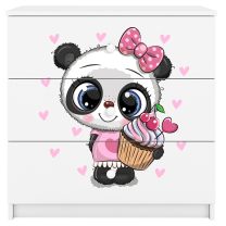 Babydreams | komoda | bílá | panda
