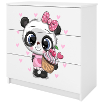 Babydreams | komoda | bílá | panda