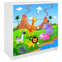 Babydreams | komoda | bílá | safari
