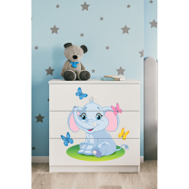 Babydreams | komoda | bílá | slon