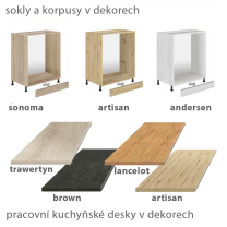 GLAMOUR m | vysoká skříňka GLA-21D pro vestavnou lednici | 60 cm  | modrá mat