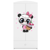 Babydreams | šatní skříň | bílá | panda