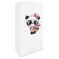 Babydreams | šatní skříň | bílá | panda