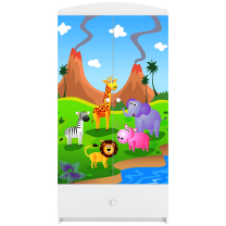 Babydreams | šatní skříň | bílá | safari