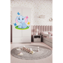 Babydreams | šatní skříň | bílá | slon