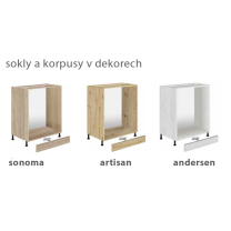 Kuchyňský sokl | 220 cm | VÝBĚR DEKORU