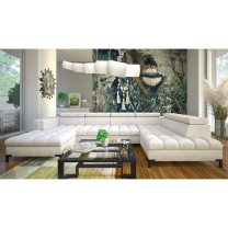 Sedací souprava ARTE | 190x348x200 cm | každodenní spaní + 2x úlož. prostor | VÝBĚR TKANIN a NOŽIČEK