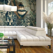 Sedací souprava ARTE | 190x348x200 cm | každodenní spaní + 2x úlož. prostor | VÝBĚR TKANIN a NOŽIČEK