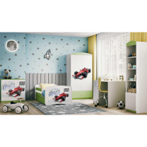 Babydreams | šatní skříň | zelená/bílá | formule