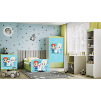 Babydreams | šatní skříň | zelená/bílá | ledové království