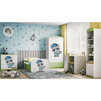 Babydreams | šatní skříň | zelená/bílá | mýval