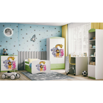 Babydreams | šatní skříň | zelená/bílá | zoo