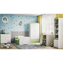 Dětský pokoj Babydreams | sestava A | zelená/bílá | 5 dílů