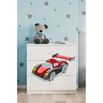 Dětský pokoj Babydreams | sestava A | bílá | auto | 5 dílů