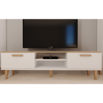 Denver KOT | TV stolek 160 | bílá/hikora