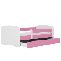 Babydreams | jednolůžko 160x80 | růžová/bílá | POSLEDNÍ KUS