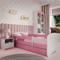 Babydreams | jednolůžko 160x80 | růžová/bílá | POSLEDNÍ KUS