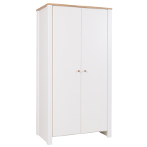 BERG | šatní skříň 10 | 105 cm | krémová/dub zlatý