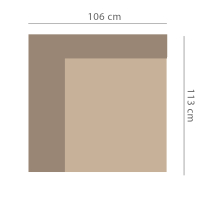 ZURICH A1 | levý jednosed s područkou | bez funkce | 106 cm | VÝBĚR TKANIN