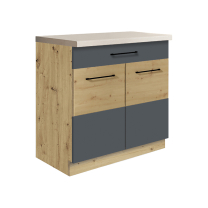 Kuchyňská linka INFINITY s | 275 cm | s pracovní deskou a soklem | artisan/šedá mat
