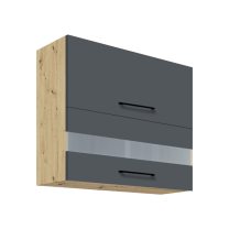 Kuchyňská linka INFINITY s | 275 cm | s pracovní deskou a soklem | artisan/šedá mat