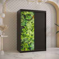 Šatní skříň Bluszcz | 120 cm | černá