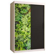 Šatní skříň Bluszcz | 120 cm | bílá