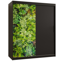 Šatní skříň Bluszcz | 150 cm | černá