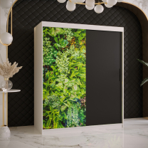 Šatní skříň Bluszcz | 150 cm | bílá