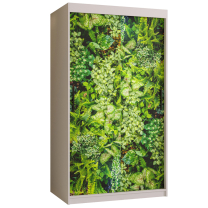 Šatní skříň Bluszcz 1 | 100 cm | bílá