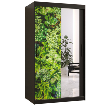 Šatní skříň Bluszcz 2 | 120 cm | černá