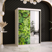 Šatní skříň Bluszcz 2 | 120 cm | bílá