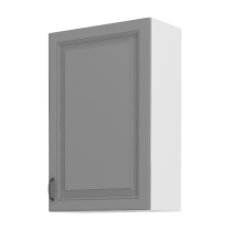 STILO bs | horní skříňka 60G-90 1F se 3 policemi | 60 cm | bílá/šedá | UNI dvířka