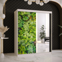 Šatní skříň Bluszcz 2 | 150 cm | bílá