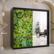 Šatní skříň Bluszcz 2 | 180 cm | černá