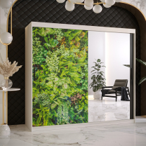 Šatní skříň Bluszcz 2 | 200 cm | bílá