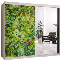 Šatní skříň Bluszcz 2 | 200 cm | bílá