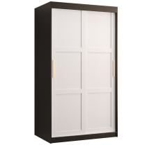 Šatní skříň Ramiro 1 | 100 cm | černá/bílá