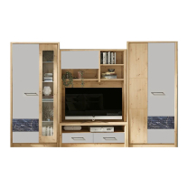Obývací stěna ROSSO f | 300 cm | sestava B + LED | AKCE