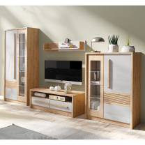BIANCO f | TV stolek BN4 | 120 cm | artisan/latte lesk | POSLEDNÍ KUS
