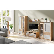 BIANCO f | TV stolek BN4 | 120 cm | artisan/latte lesk | POSLEDNÍ KUS