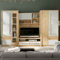 BIANCO f | TV stolek BN4 | 120 cm | artisan/latte lesk | POSLEDNÍ KUS