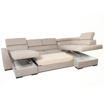 Sedací souprava NEST I | 180x345x205 cm | PRAVÁ | rozkládací | žlutá